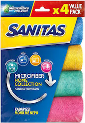 Πανί Microfibre Sanitas Συσ./4τεμ Πανί Microfibre Sanitas Συσ./4τεμ