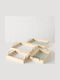 MSA Δίσκοι Serviertabletts 2/Set 2 Weiße Grüne 31x20x8cm 41x30x8cm