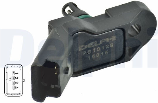 Delphi Ps10128 Turbo Boost Pressure Sensor