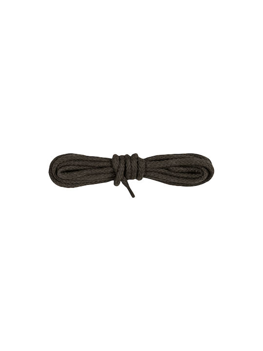 Bergal Round Cord Laces Dark Brown 150 Cm Thick Round Shoelaces Colour Dark Brown 150 Centimeters 100% Cotton Non Slip