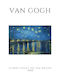 Poster Van Gogh Starry Night On Rhone Art004 21cm X 30cm Frame Dark Natural Wood Brown