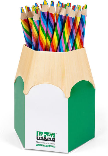 Jumbo Regenbogen Bleistift Mehrfarbiger Graphit 32 Stück/Display