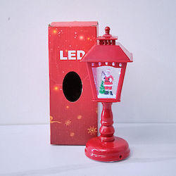 Illuminated Lantern with Santa Claus
