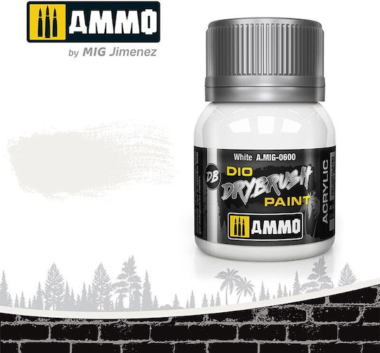 Ammo Drybrush Χρώμα Μοντελισμού White 40ml