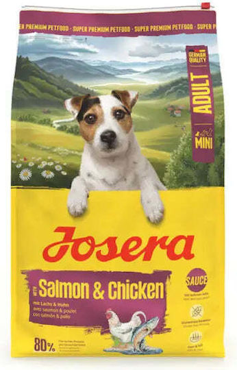 Josera 10kg Dry Food Gluten-Free for Adult Small Breed Dogs with Salmon and Chicken