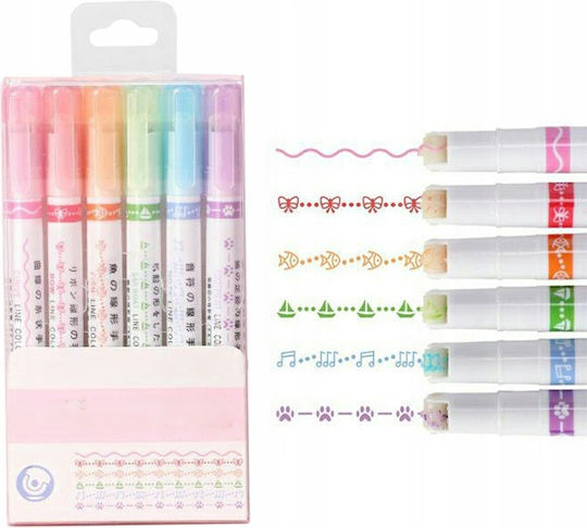Μαρκαδόροι Multicolored Σετ 6 χρώματα