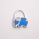 Sparkling Blue Elephant Bag Hook Sky Blue
