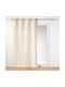 Douceur d'Intérieur Curtain with Grommet Beige 140x240cm