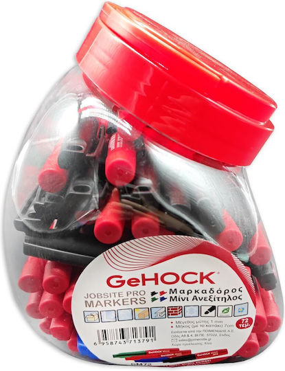 GeHock Перманентни Маркери 1мм Черни 72бр