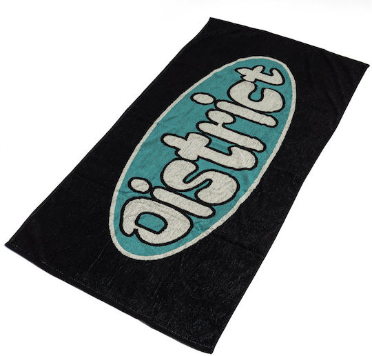 District75 Beach Towel Cotton Black 160x80cm.