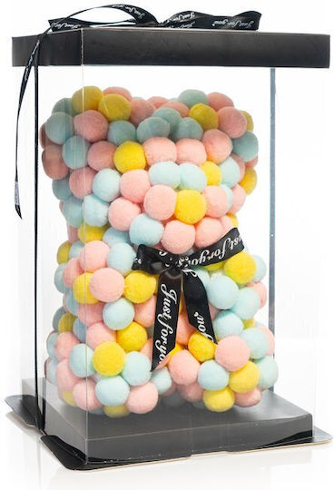 Rose Bear Αρκουδακι Πον Πον Πολυχρωμα 25cm