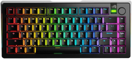 Glorious PC Gaming Race GMMK 3 Fără fir Gaming Tastatură Mecanică 75% cu Glorious Fox comutatoare și iluminare RGB (Engleză US)