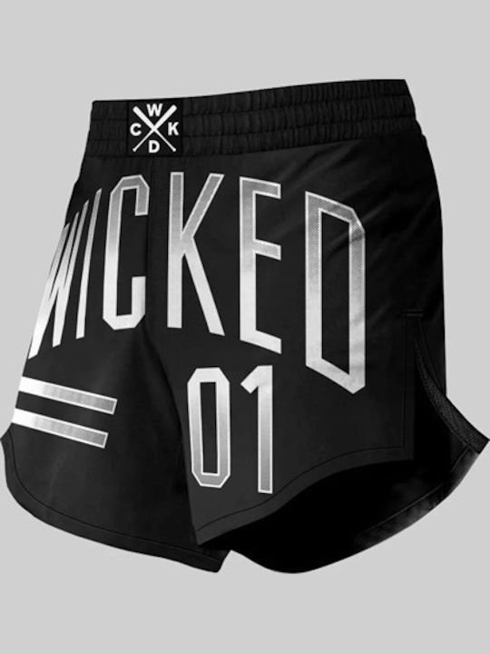 Wicked1 WK-MSES-BK Σορτσάκι MMA Μαύρο