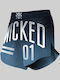 Wicked1 WK-MSES-BL Σορτσάκι MMA Μπλε