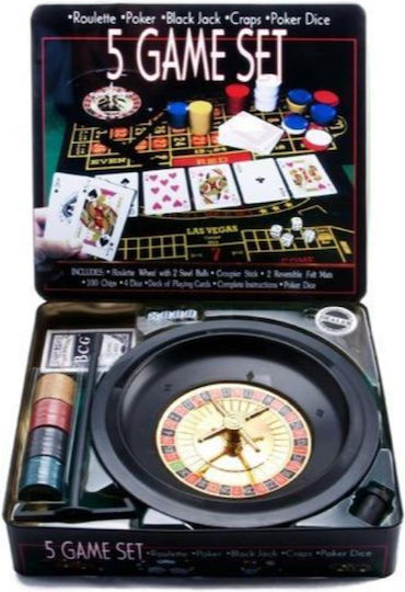 5 Game Roulette Metallisch 5Stück