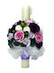 Wedding Candle Roses Eucalyptus