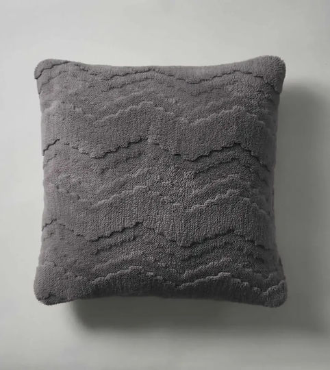 Gofis Home Decorative Pillow Case Claudette Furry Pearl Gray 43x43cm