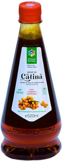 Natural Sea Buckthorn Syrup Cold Pressed 520ml Steaua Divina