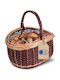 Creative Coș decorativ Din paie cu mânere Beige 43x33x40buc