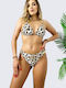 Set Bikini Brasil Tierdruck Mehrfarbig