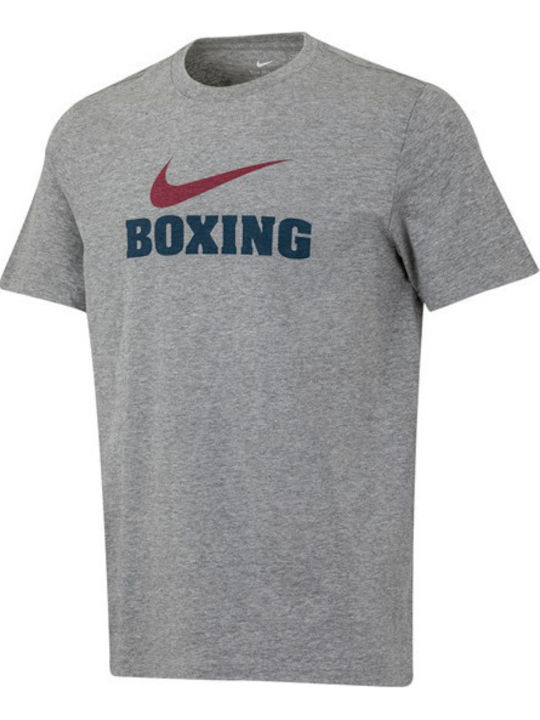 Nike Bărbați Cu mânecă scurtă Tricou APS309-074 pentru Box Gri
