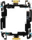 Iphone 14 Plus Lightning Καλωδιο Flex Κονεκτορα Φορτισης + Audio Port + Μικροφωνο Titanium Yellow 3p