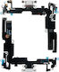 Iphone 14 Plus Lightning Καλωδιο Flex Κονεκτορα Φορτισης + Audio Port + Μικροφωνο Titanium Silver 3p