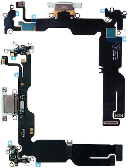 iPhone 15 Plus Tip C Cabluri De Înlocuire Pentru Telefoane Mobile Flex Cablu Conector De Încărcare + Port Audio + Microfon Verde 3p
