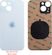 iPhone 15 Plus Akkuabdeckung + 3m Aufkleber Blau 3p