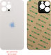 Капак За Батерия За iPhone 12 Pro Max + 3м Стикер Сребрист 3бр