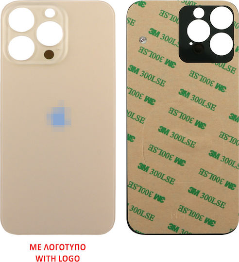 Iphone 13 Pro Battery Cover + 3m Sticker Gold Original Service Pack