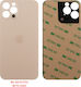 Iphone 12 Pro Max Battery Cover + 3m Sticker Gold 3p
