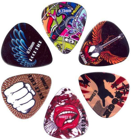 Brp6073 Boston Rock Picks 6-piece Pick Kit 0.73mm