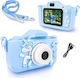 Digitale Kamera Kinder Silikonhülle Einhorn-Design USB-Kabel Tragriemen Spiele Verschiedene Foto Rahmen Blau