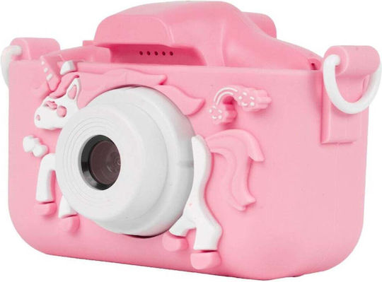 Full Hd Digital Camera Kids + Games Pink Unicorn
