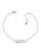 Women's Bracelet with design Infinity made of Silver