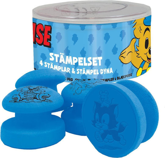 Set De Ștampile Bamse 4 Ștampile Cu Tampoane Cerneală