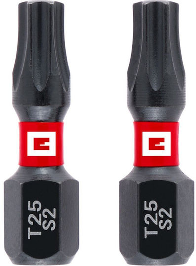 Double-ended T25 S2 25mm Bits 2 Pieces