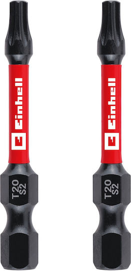 Twisted Bits T20 S2 50 Mm 2 Pcs
