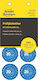 Avery Blue Inspection Label Ø30 Mm Year 20__ Blue Vinyl Refill 10 Sheets X 8 Pieces