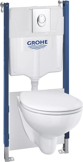 Grohe Εντοιχιζόμενο Πλαστικό Καζανάκι Ορθογώνιο Χαμηλής Πίεσης Λευκό