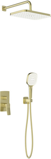 KFA Built-in Faucet Mixer for Shower Gold 5907571452878