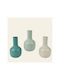 Beauty Home Metallisches Vase 10 x 19 cm Türkis