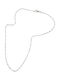 Tribute 925 Silver Chain Unisex 50cm Diamond Cut Veneziana 08mm White Platinum Plating Nickel Free