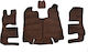 King Interior Set of Front and Rear Mats 4pcs for Scania R 2013-2016 Black
