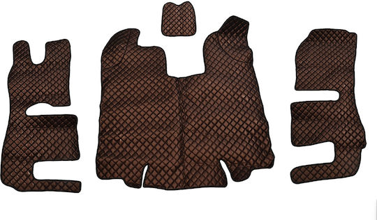 King Interior Set of Front and Rear Mats 4pcs for Scania R 2013-2016 Black