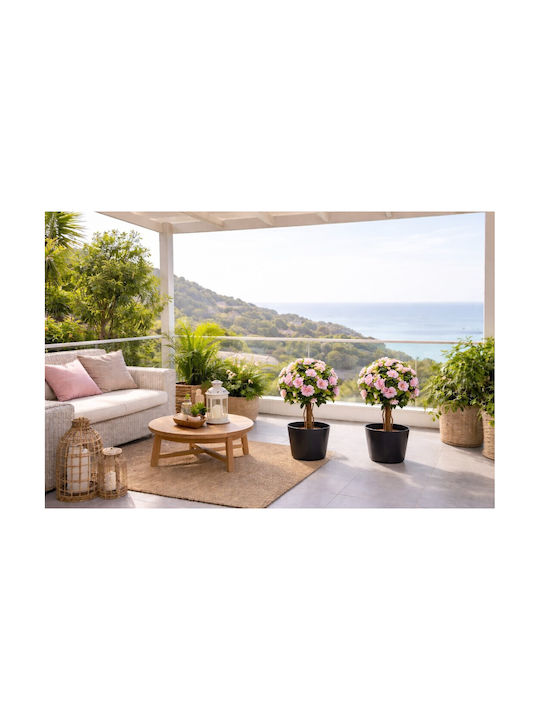 Plantă Artificială de Exterior Azalea 57 Flori Înălțime 92cm