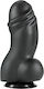 Hidden Desire Realistisches Dildo mit Hoden und Saugnapf Schwarz