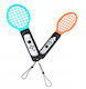 Yaxo Tennis Pro Set Joy-con Grip Ns/ns2 Inferno Orange & Hydro Blue
