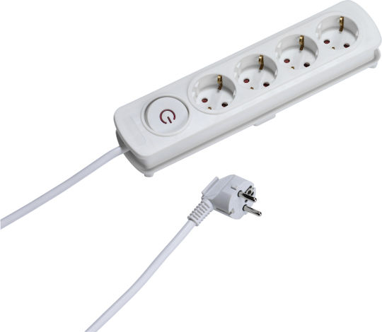 Vivanco Power Strip 4 Positions with Cable 4m